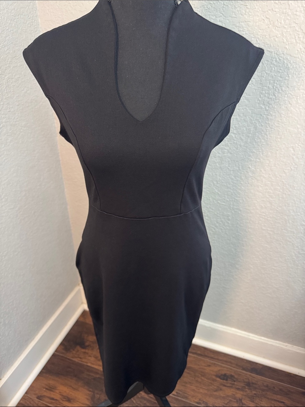 Rolla Coster Black Fitted Midi Dress